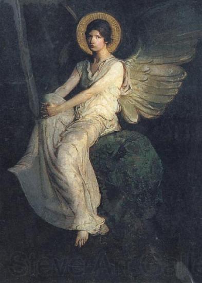 Abbott Handerson Thayer Angel Seated on a Rock France oil painting art